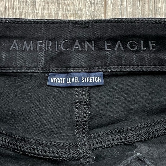 AMERICAN eagle hi-Rise next level stretch black jegging size 2 SHORT - Picture 6 of 16